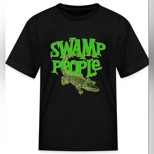 Swamp People Men’s Unisex Short Sleeve T-Shirt XXL Cotton Alligators Louisiana